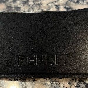 Authentic, Havana brown/mix, FENDI readers with leather case.